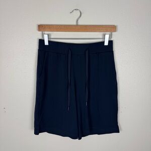 Cozy Earth Shorts Mens Small Navy Blue Bamboo Blend Drawstring Lounge Pockets